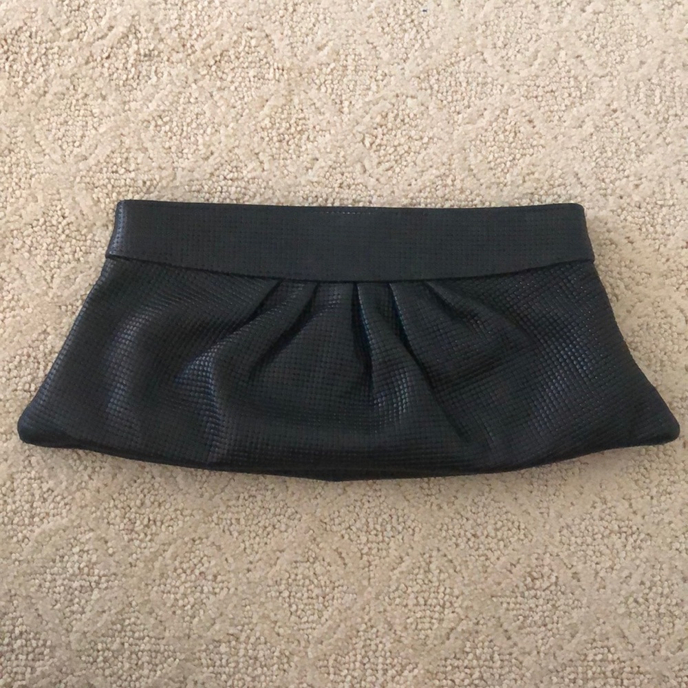 Lauren Merkin made in NY black clutch
